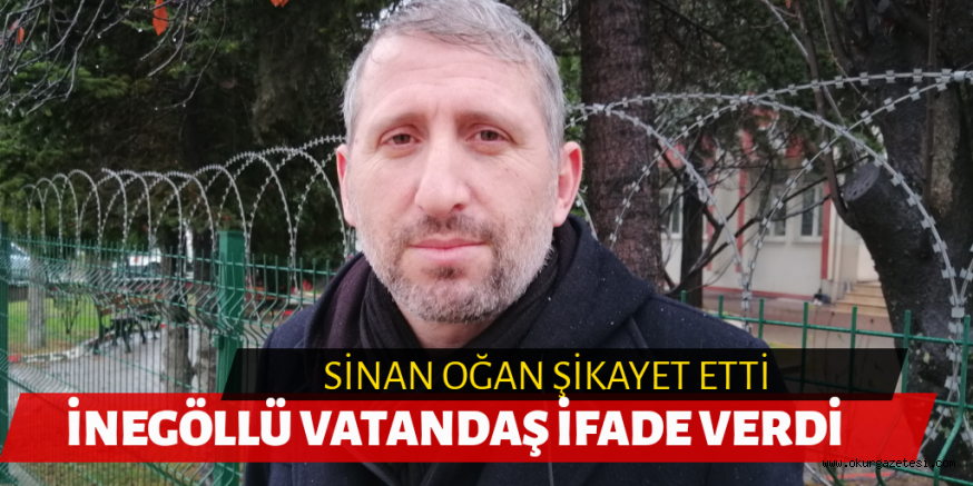 İNEGÖLLÜ VATANDAŞ ŞİKAYET ETTİ