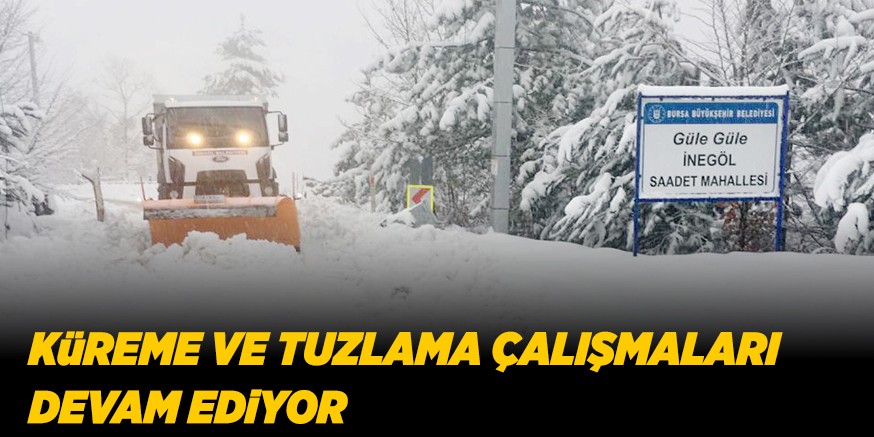 KüREME VE TUZLAMA ÇALIŞMALARI DEVAM EDiYOR