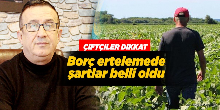 ŞARTLAR BELLİ OLDU