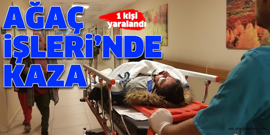 AĞAÇ İŞLERİ’NDE KAZA