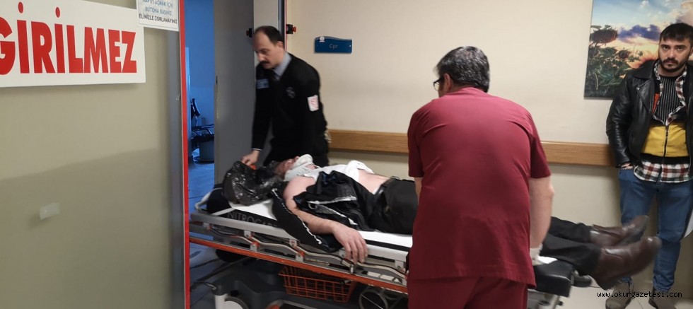 Ağır yaralanan bisiklet sürücüsünün kazası kamerada