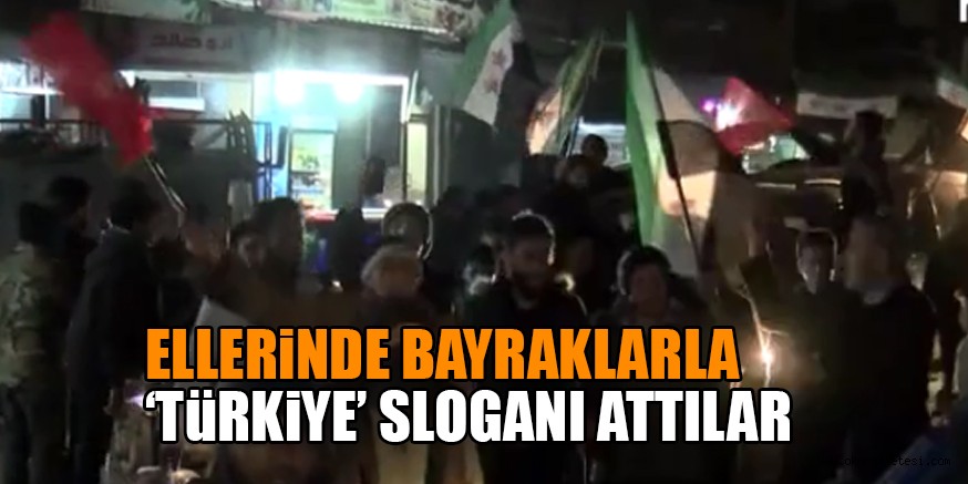 BAYRAKLARLA SOKAĞA ÇIKTILAR
