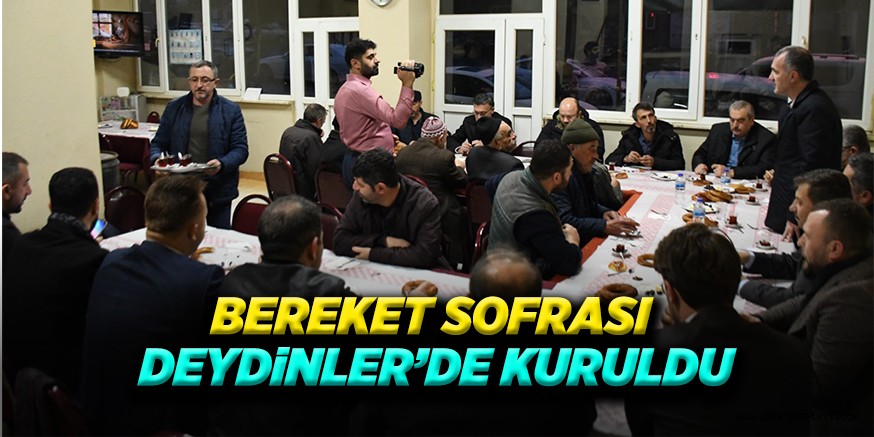 BEREKET SOFRASI  DEYDiNLER’DE KURULDU