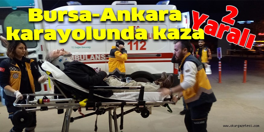 Bursa-Ankara karayolunda kaza;2 Yaralı