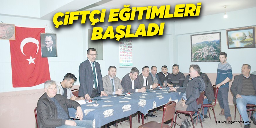 ÇiFTÇi EĞiTiMLERi BAŞLADI