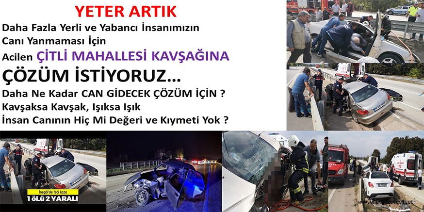ÇiTLi SAKiNLERiNDEN ÇAĞRI; ‘ARTIK YETER’