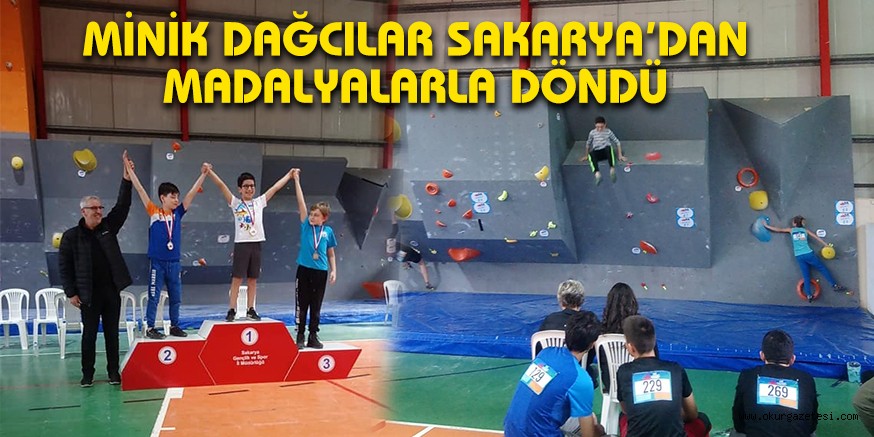 MİNİK DAĞCILAR SAKARYA’DAN MADALYALARLA DÖNDÜ