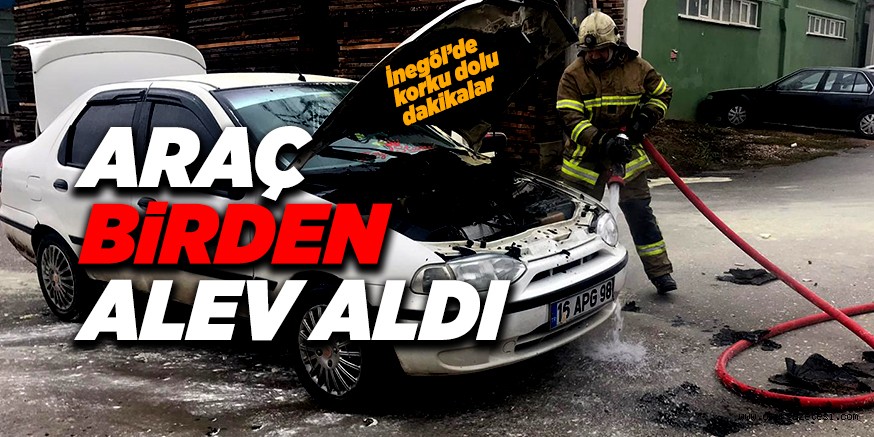 SEYİR HALİNDE ALEV ALDI
