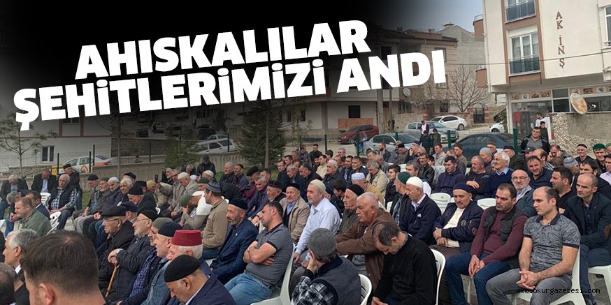 AHISKALILAR ŞEHİTLERİMİZİ ANDI