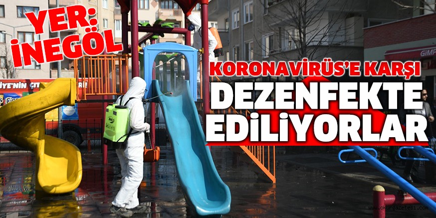 DEZENFEKTE ÇALIŞMALARI BAŞLADI