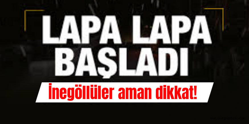 DOMANİÇ YOLUNDA LAPA LAPA YAĞMAYA BAŞLADI
