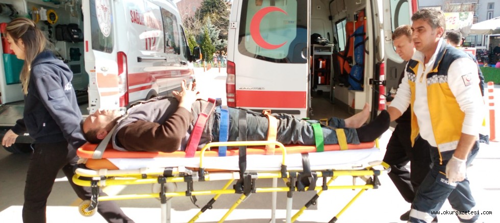 Elektrik çarpan iki işçi yaralandı