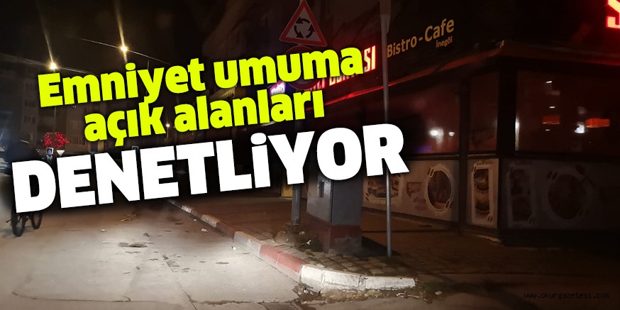 Emniyet umuma açık alanları denetliyor