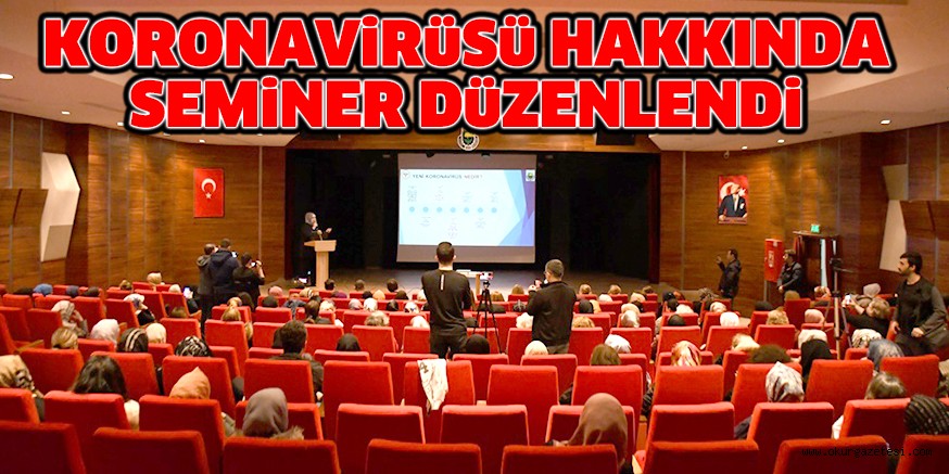 İNEGÖL BELEDİYESİ KORONAVİRÜSÜ HAKKINDA SEMİNER DÜZENLEDİ