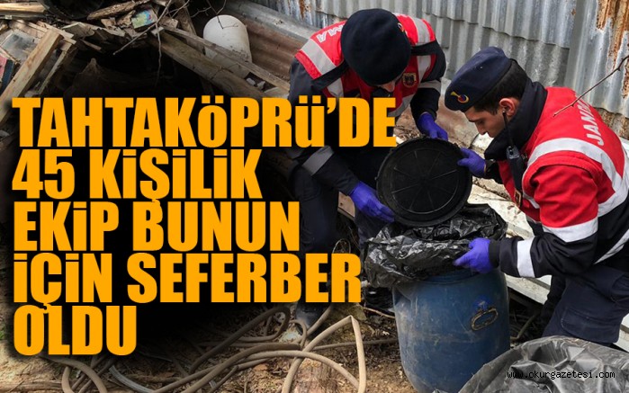 JANDARMADAN 45 KİŞİLİK EKİPLE UYUŞTURUCU TARAMASI