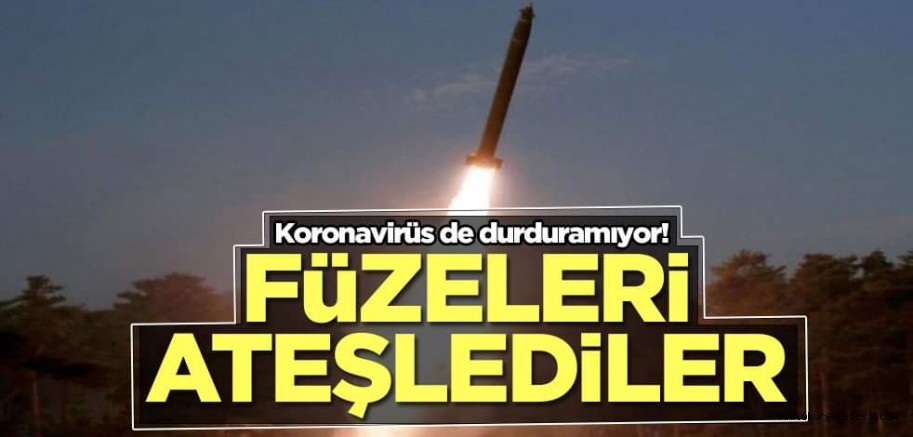 Kim’i koronavirüs de durduramıyor! Füzeleri ateşledi