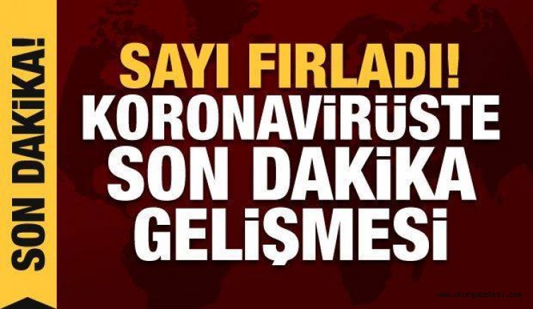 Koronavirüste son dakika gelişmesi! Sayı fırladı…