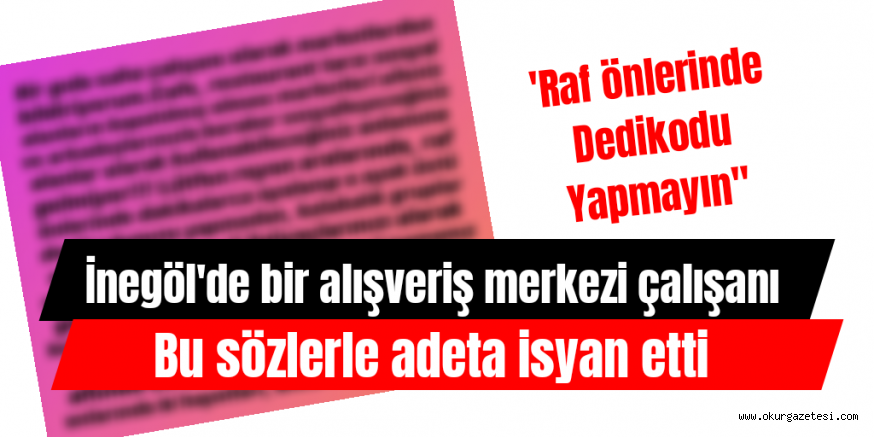 MARKET ÇALIŞANI KADIN İSYAN ETTİ