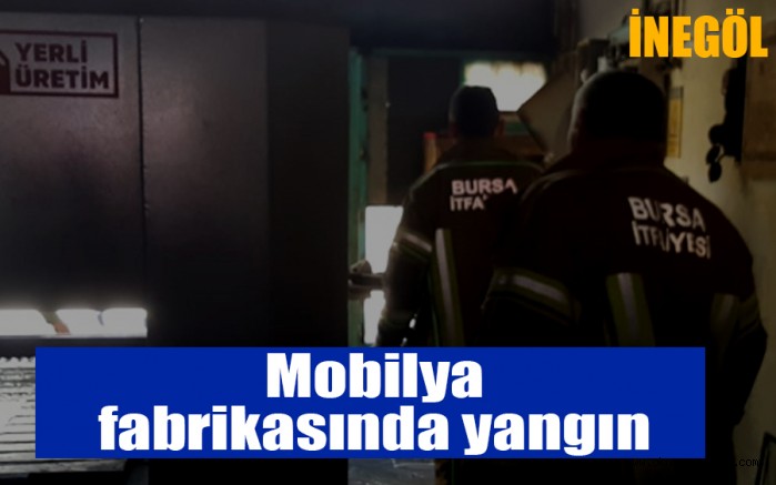 Mobilya fabrikasında yangın