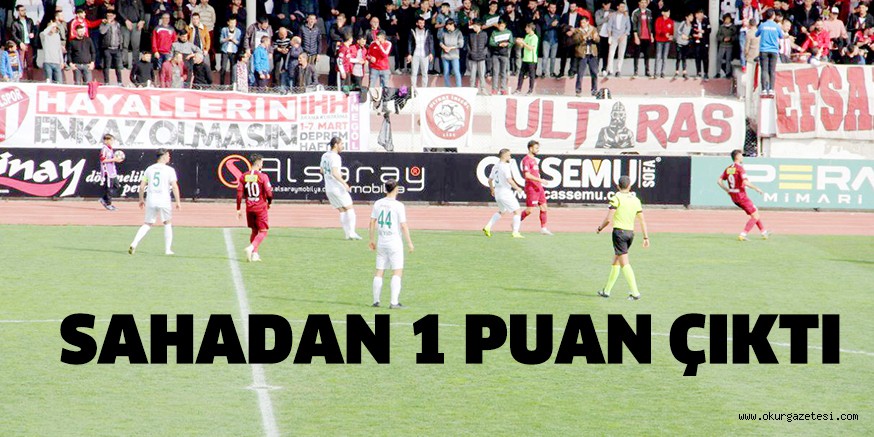 SAHADAN 1 PUAN ÇIKTI