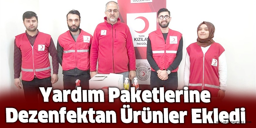 Yardım Paketlerine Dezenfektan Ürünler Eklendi