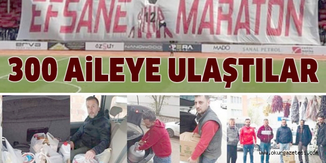 300 AİLEYE YARDIM ULAŞTIRDI