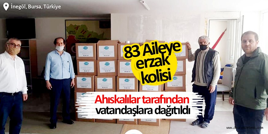 AHISKALILARDAN 83 AİLEYE ERZAK YARDIMI
