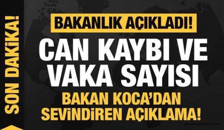 Bakanlık son durumu açıkladı! Türkiye’de can kaybı ve vaka sayısı