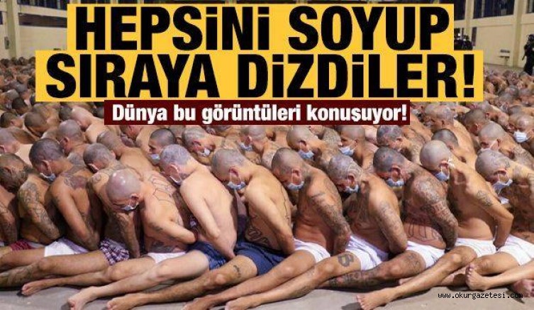 Dünya bu kareleri konuşuyor: Mahkumları soyup sıraya dizdiler