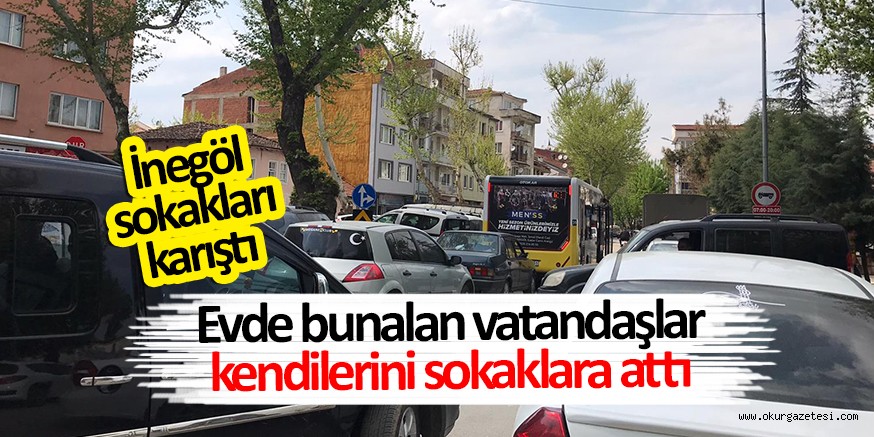 EVDE BUNALAN VATANDAŞLAR KENDİLERİNİ SOKAKLARA ATTI