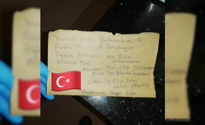 İNEGÖL’DE TABURCU OLAN HASTANIN MEKTUBU DUYGULANDIRDI