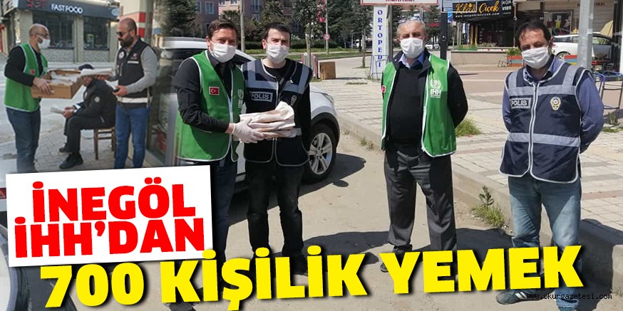 İNEGÖL İHH’DAN  700 KİŞİLİK YEMEK