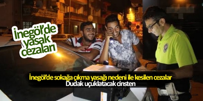 İnegölde polis 890 bin lira ceza yazdı