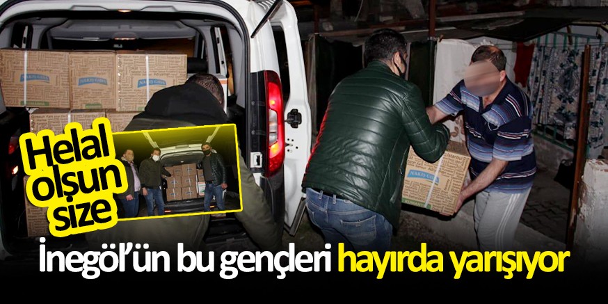 İNEGÖLLÜN BU GENÇLERİ HAYIRDA YARIŞIYOR