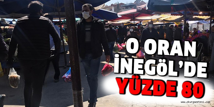 O ORAN İNEGÖL’DE YÜZDE 80