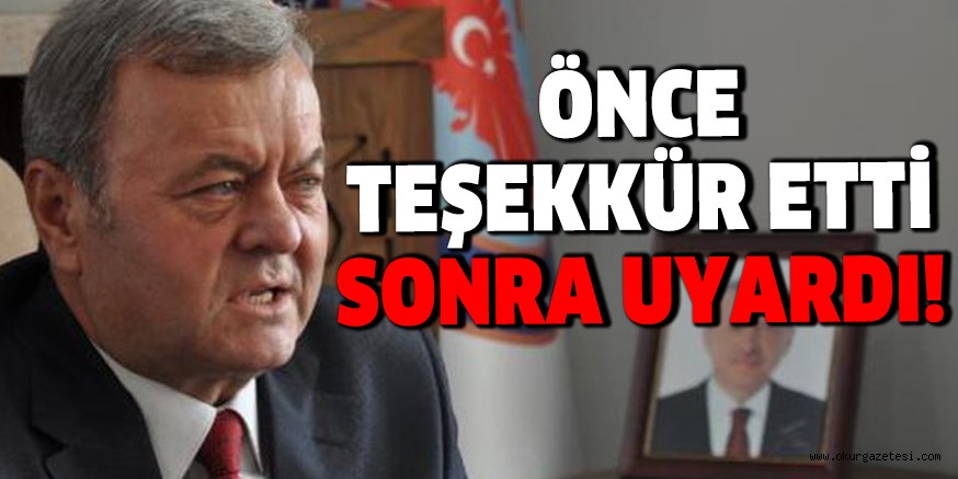 ÖNCE TEŞEKKÜR ETTİ SONRA UYARDI! EVİNİZDE KALIN