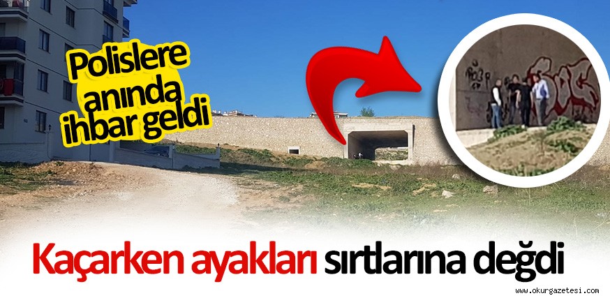 POLİSLERİ GÖRÜNCE KAÇTILAR