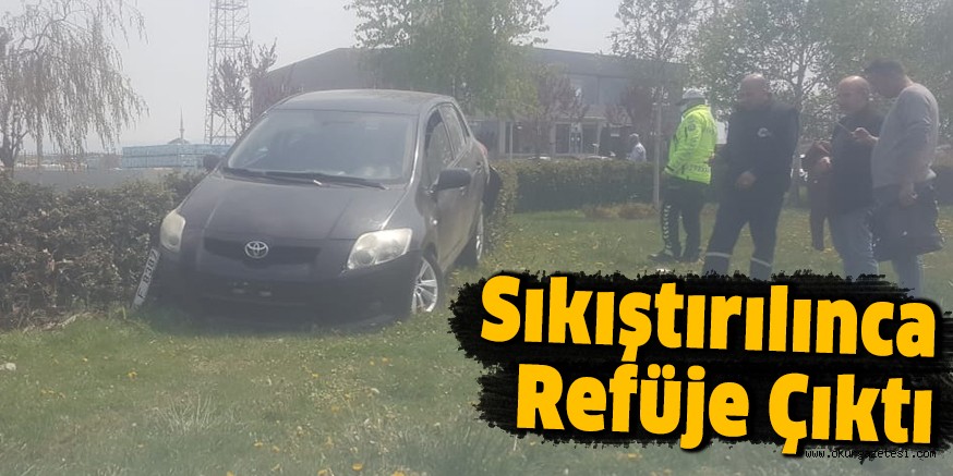 Sıkıştırılınca Refüje Çıktı