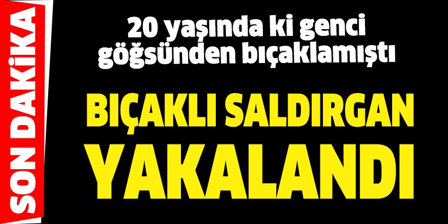 Bıçaklı Saldırgan Yakalandı