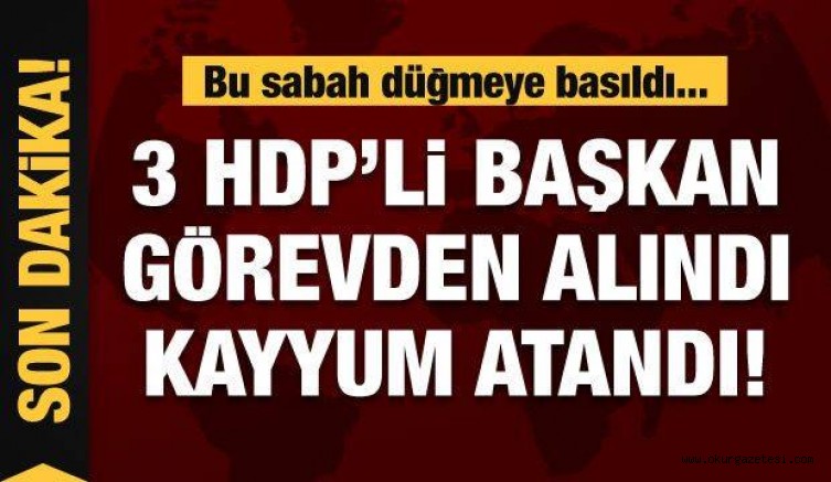 HDP’li 5 belediye başkanı gözaltına alındı!