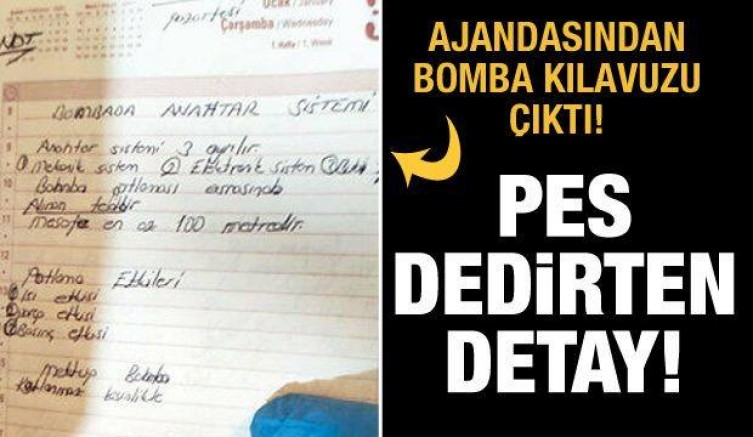 HDP’li Belediye Başkanı’nın ajandasından bomba kılavuzu çıktı