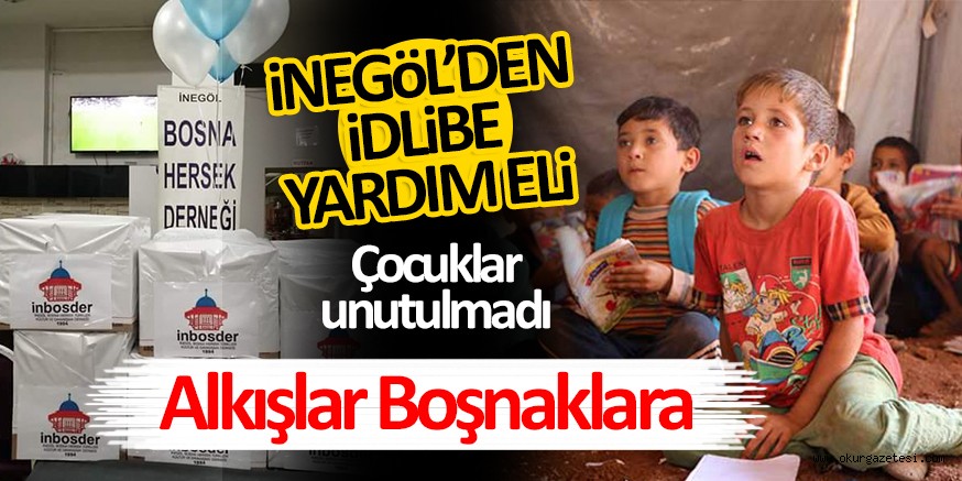 İnegöl’den İdlib’e uzanan yardım eli