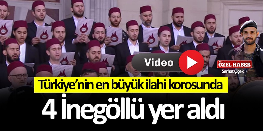 İnegöllüler en büyük ilahi korosunda
