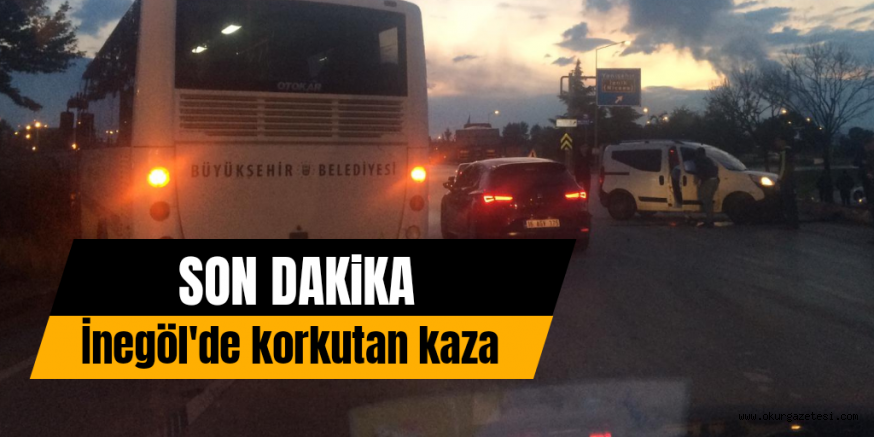 Otomobil ile otobüs çarpıştı 2 yaralı