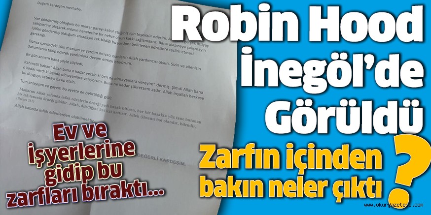 Robin Hood İnegöl’de Görüldü