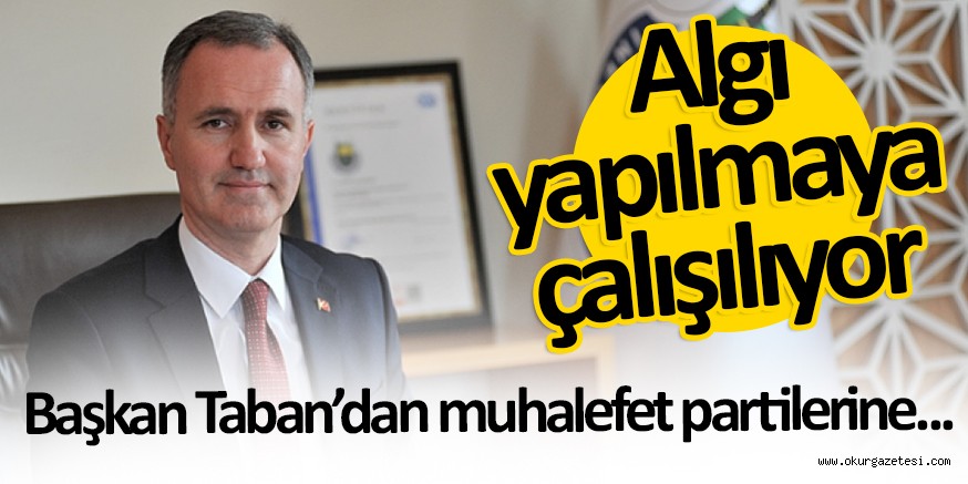 “ALGI YÖNETİLMEYE ÇALIŞILIYOR”