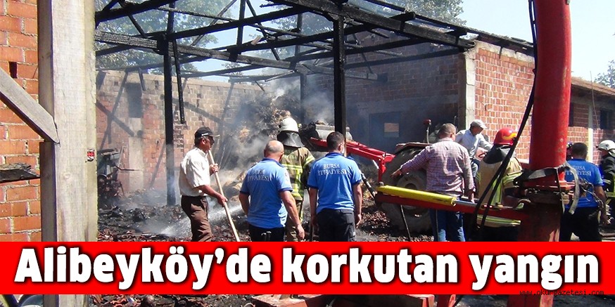 Alibeyköy’de korkutan yangın