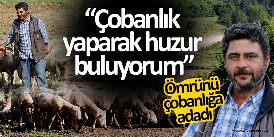 “Çobanlık yaparak huzur buluyorum”
