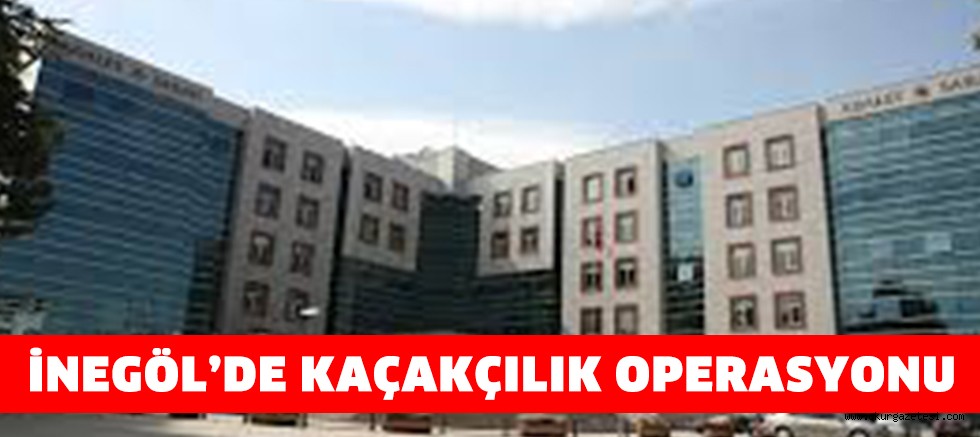 İNEGÖL’DE KAÇAKÇILIK OPERASYONU
