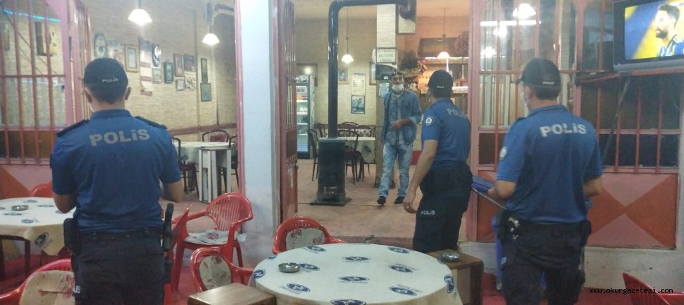 İnegöl’de kahvehanelerde şok baskın